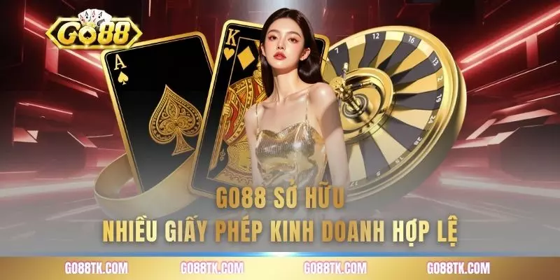 go88 sở hữu nhiều giấy phép kinh doanh hợp lệ